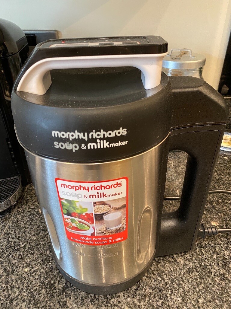 Morphy Richards 501000 Soup & Milk Maker, Stainless Steel, 800 To 1000W