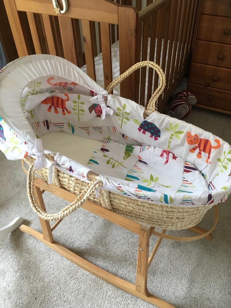 Baby Moses basket with two stands in Newport Gumtree