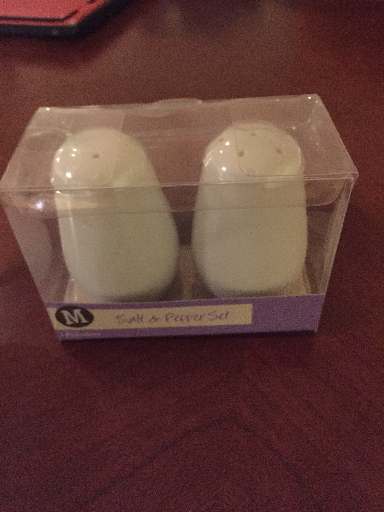 Morrisons porcelain salt and pepper pots in Gosport, Hampshire Gumtree