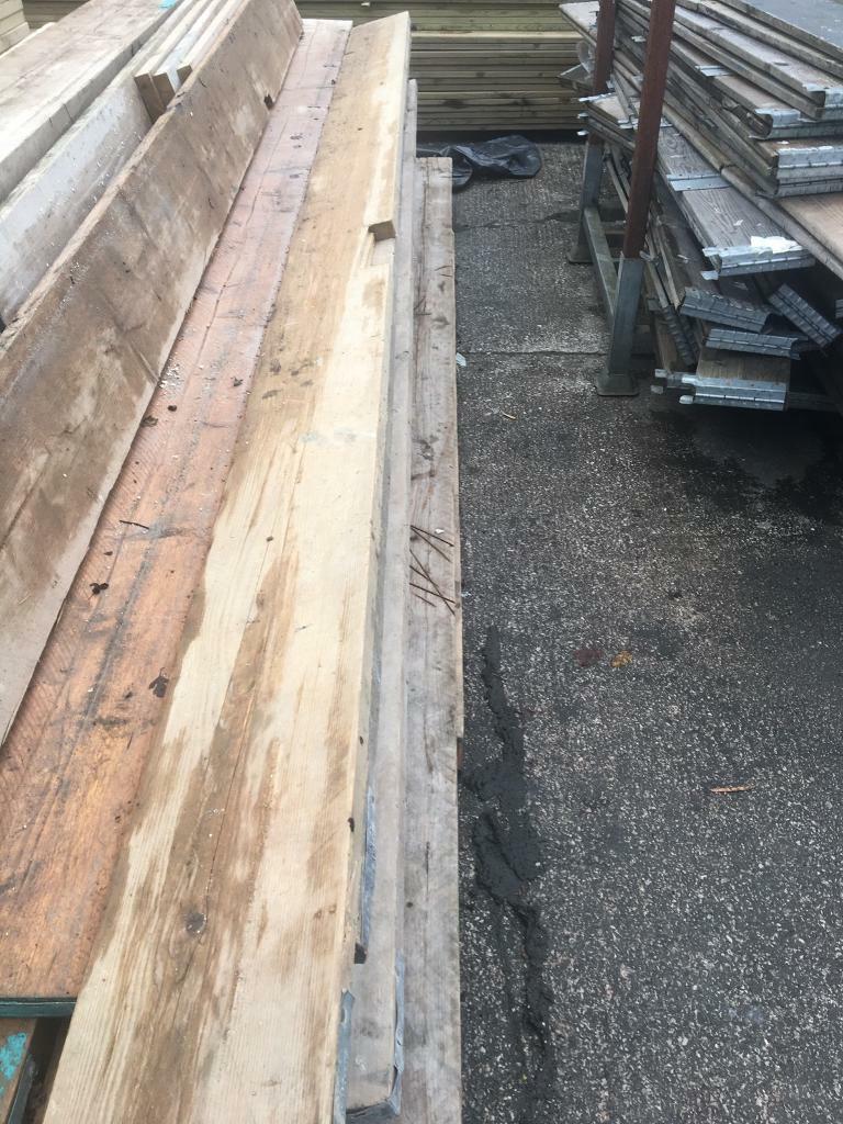 Scaffolding boards, reclaimed Timber, 13ft, wooden planks in