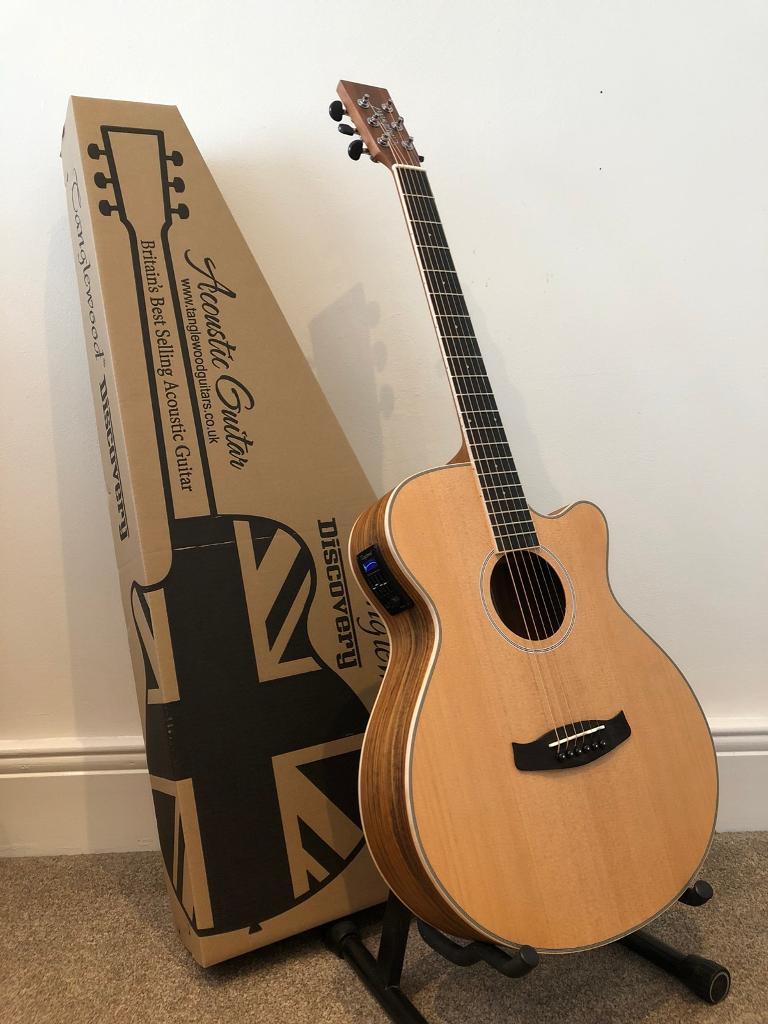 Tanglewood Electro Acoustic Guitar Ovangkol wood grain in Newcastle