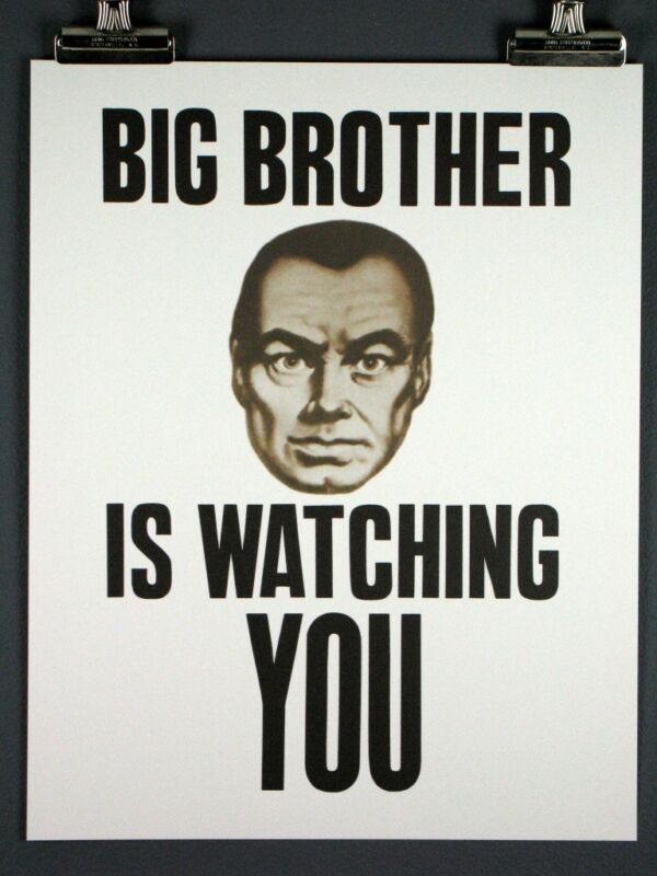 BIG BROTHER is WATCHING YOU, George Orwell
