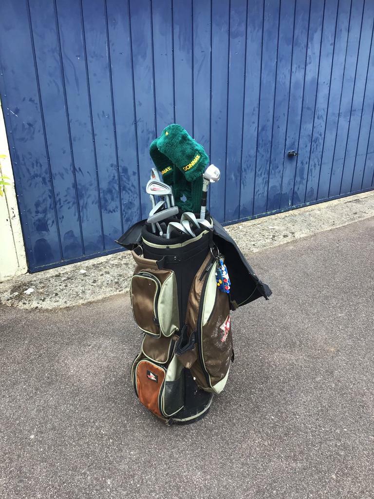 Full set of Penn golf clubs, bag, trolley & accessories in Fareham