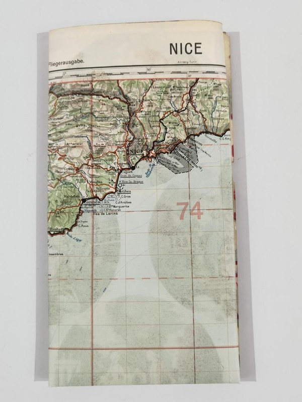 Deutsche Fliegerkarte Nice Frankreich, Nach Dem Krieg RÃ¼Ckseitig Nochmals Bedruc