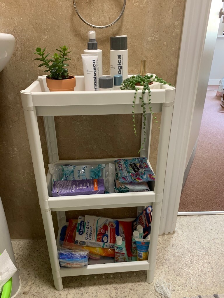 Ikea Vesken with 3 shelves bathroom storage unit in Oxford