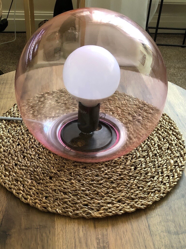 Ikea glass ball lamp as new with lazy switch | in Liversedge, West