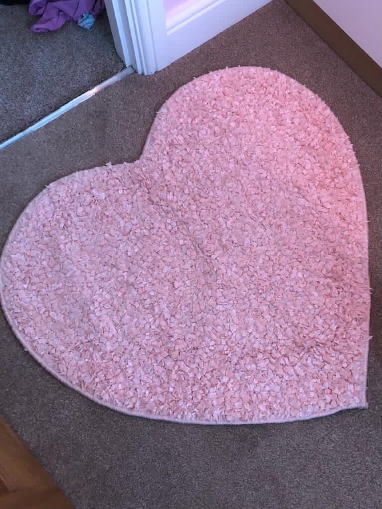 Next Pink Heart RugBeautiful **EXC COND** in Countesthorpe