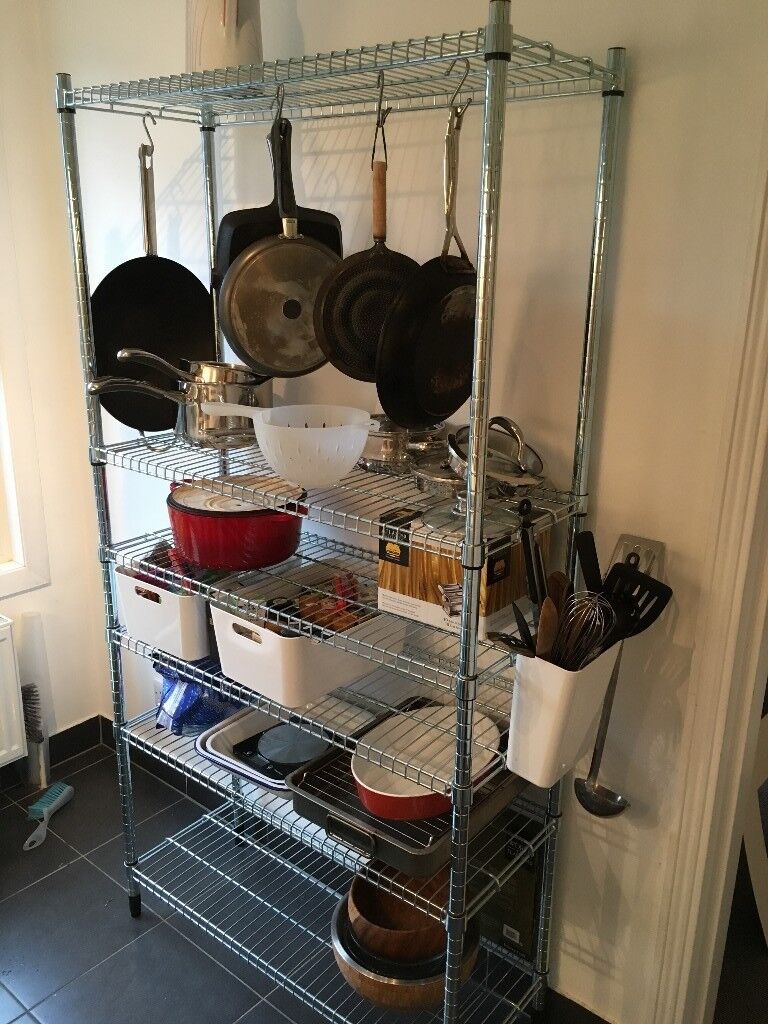 IKEA Omar Kitchen Shelving steel wire rack adjustable 