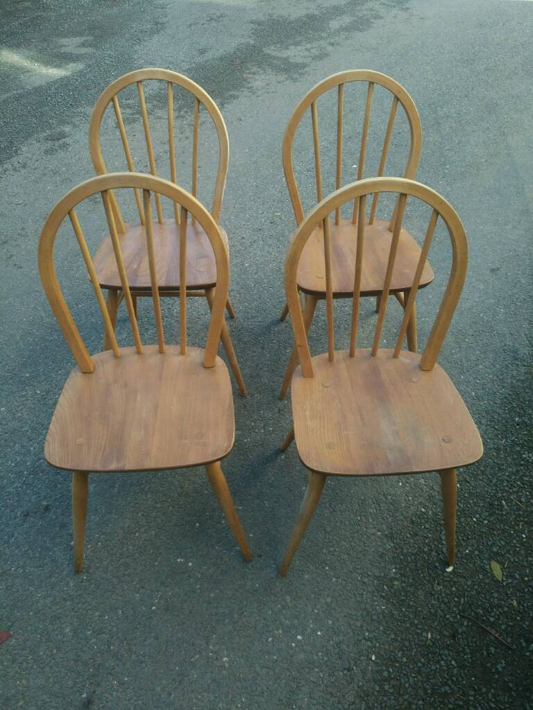 Ercol Windsor chairs set of four matching. Good condition in Exeter, Devon Gumtree