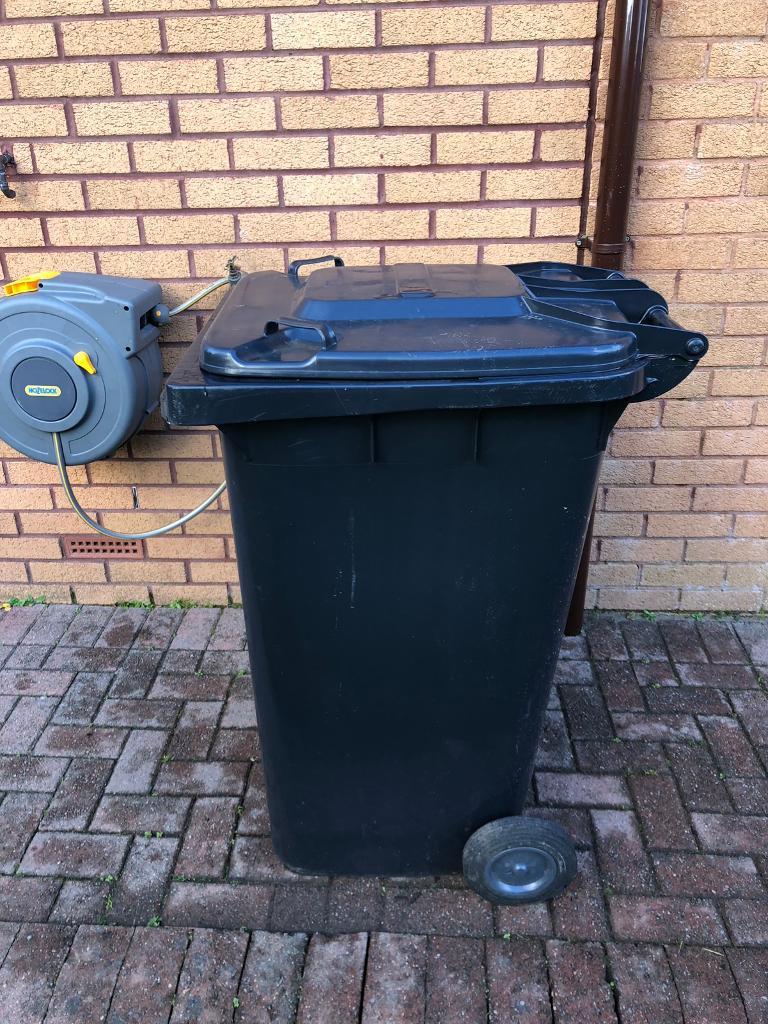 Black Wheelie Bin For Household Waste in Harthill, North Lanarkshire