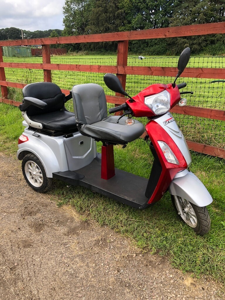 Twin Seat Tandem Two Seat Double Seat 3 Wheeled Mobility Scooter
