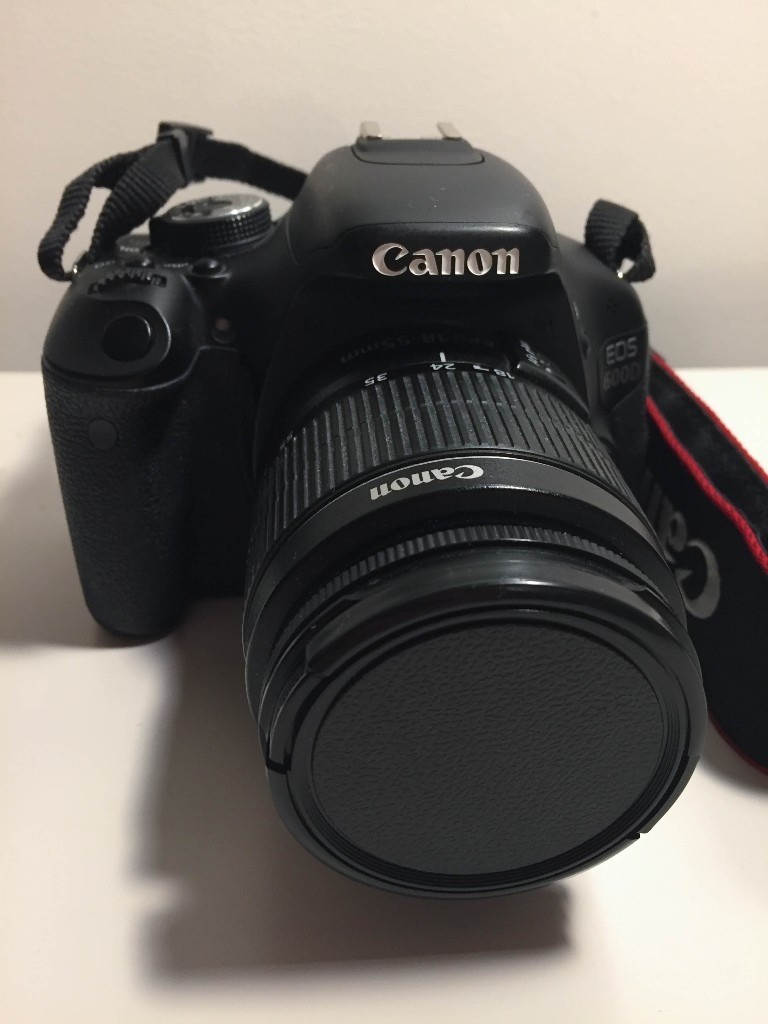 Canon EOS 600D 18.0MP Digital SLR Camera Black (Kit w/ EFS 1855mm