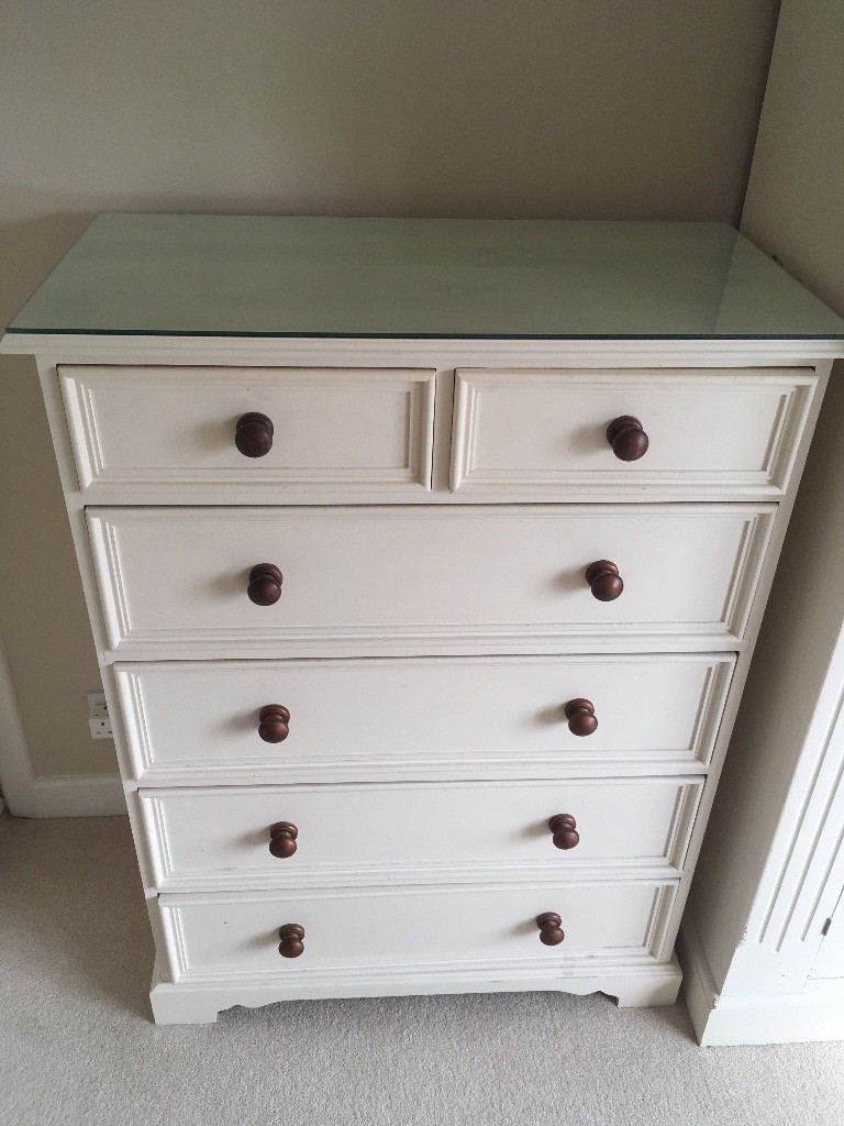 Scartop Pine Cream Chest Of Drawers In Guiseley West