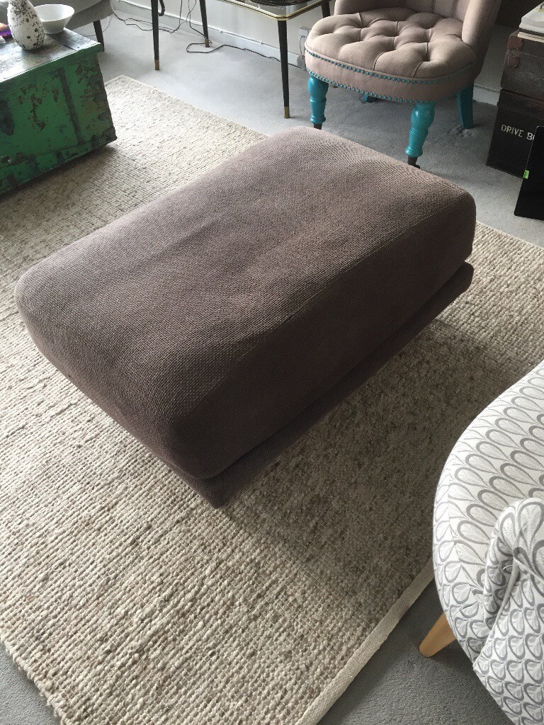 Ikea Tylosand Foot Stool Pouffe In Brown Fabric In Hove East