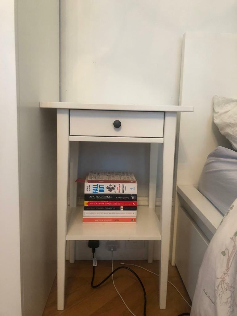 Ikea Hemnes White Bedside Side Table With Drawer In Victoria