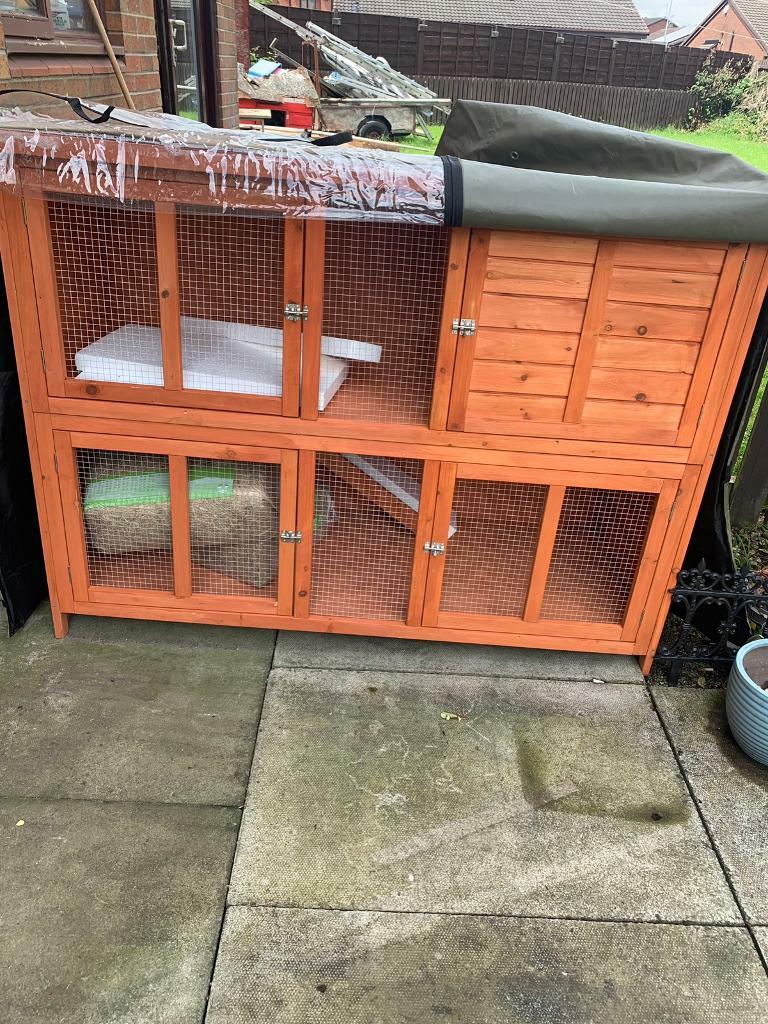 New Blue Bell Rabbit Hutch and Cover in Shaw, Manchester Gumtree