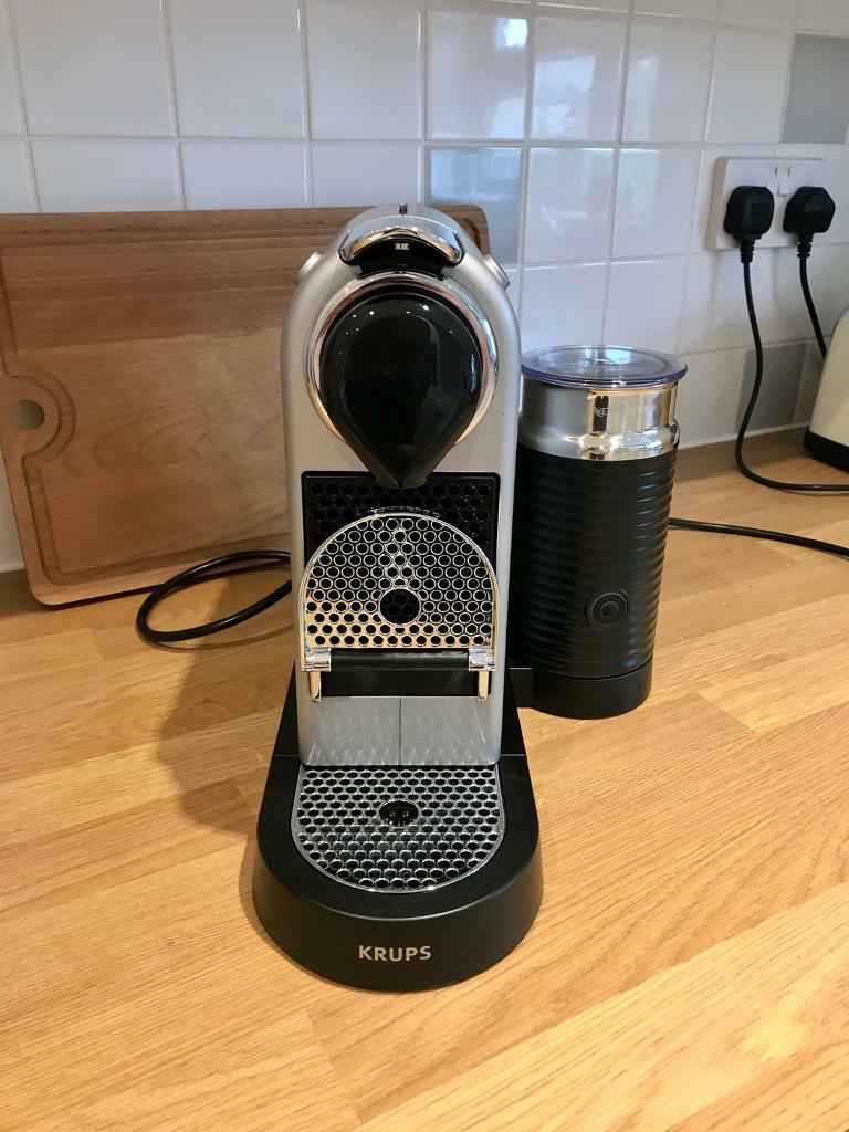 Krups Nespresso Citiz and Milk Pod Coffee Machine (Silver ...