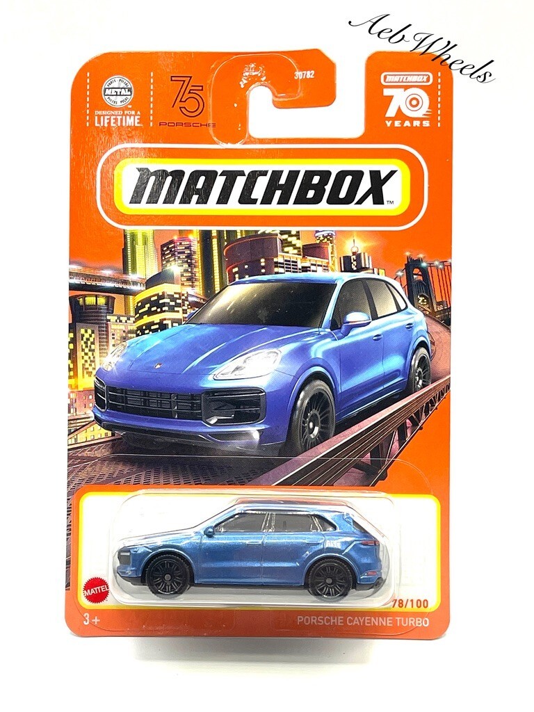 2023 MATCHBOX Porsche Cayenne Turbo SUV 78/100 (blue) | eBay