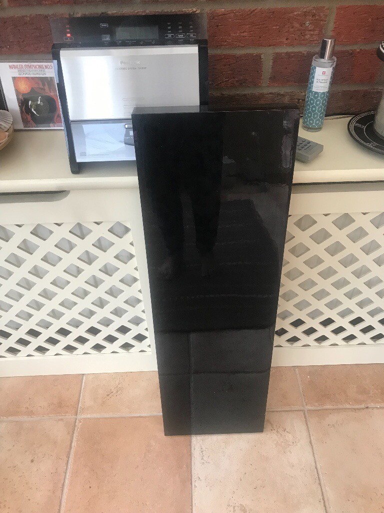 BLACK HIGH GLOSS FLOATING SHELF VGC in Poringland, Norfolk Gumtree