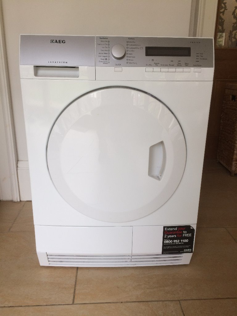 AEG T75380AH2 Heat Pump Condenser Tumble Dryer, ! WARRANTY TO 2020