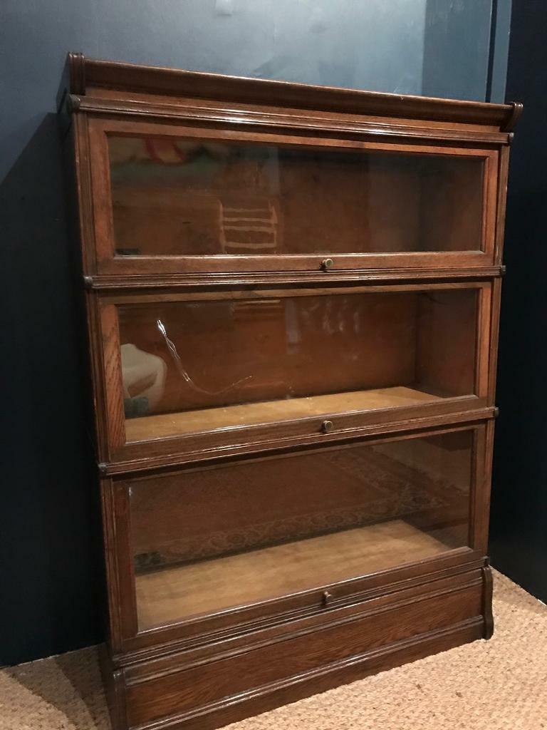 Antique Barristers Bookcase Globe Wernicke Style In Salisbury
