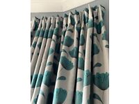 Beautiful tenement length long bay window curtains. Great condition