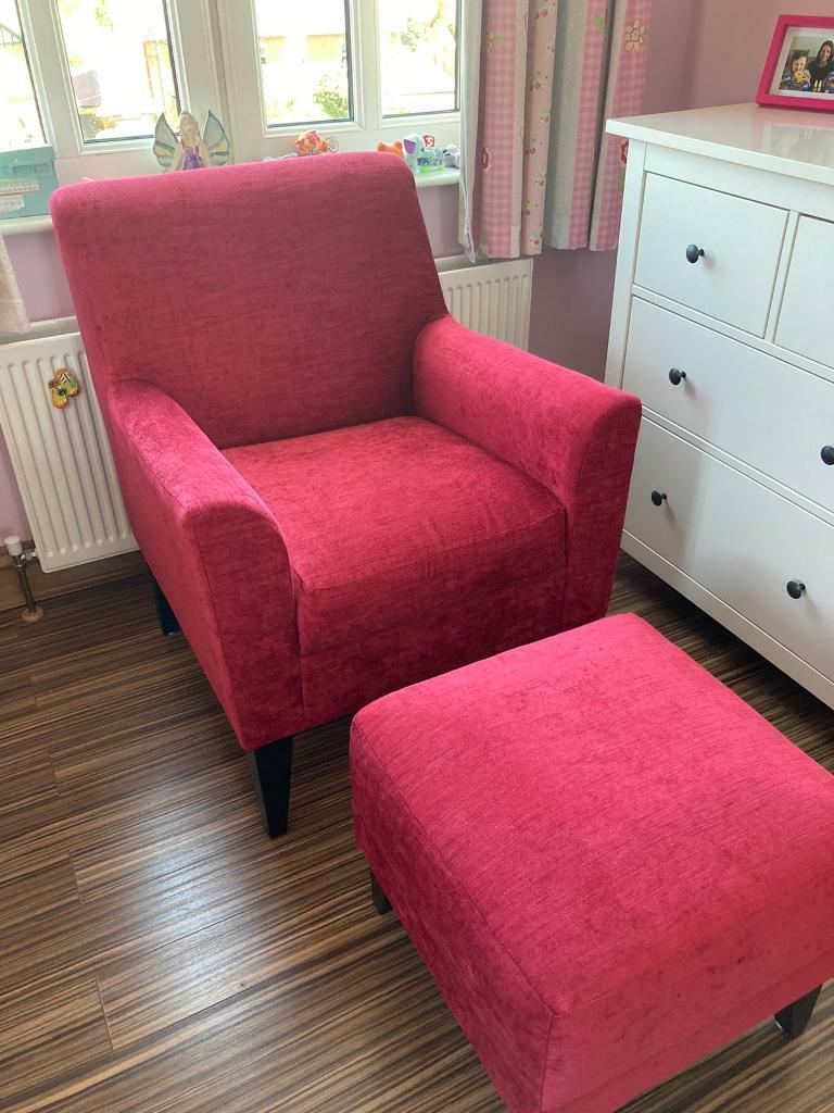 Armchair and footstool in Lisburn, County Antrim Gumtree