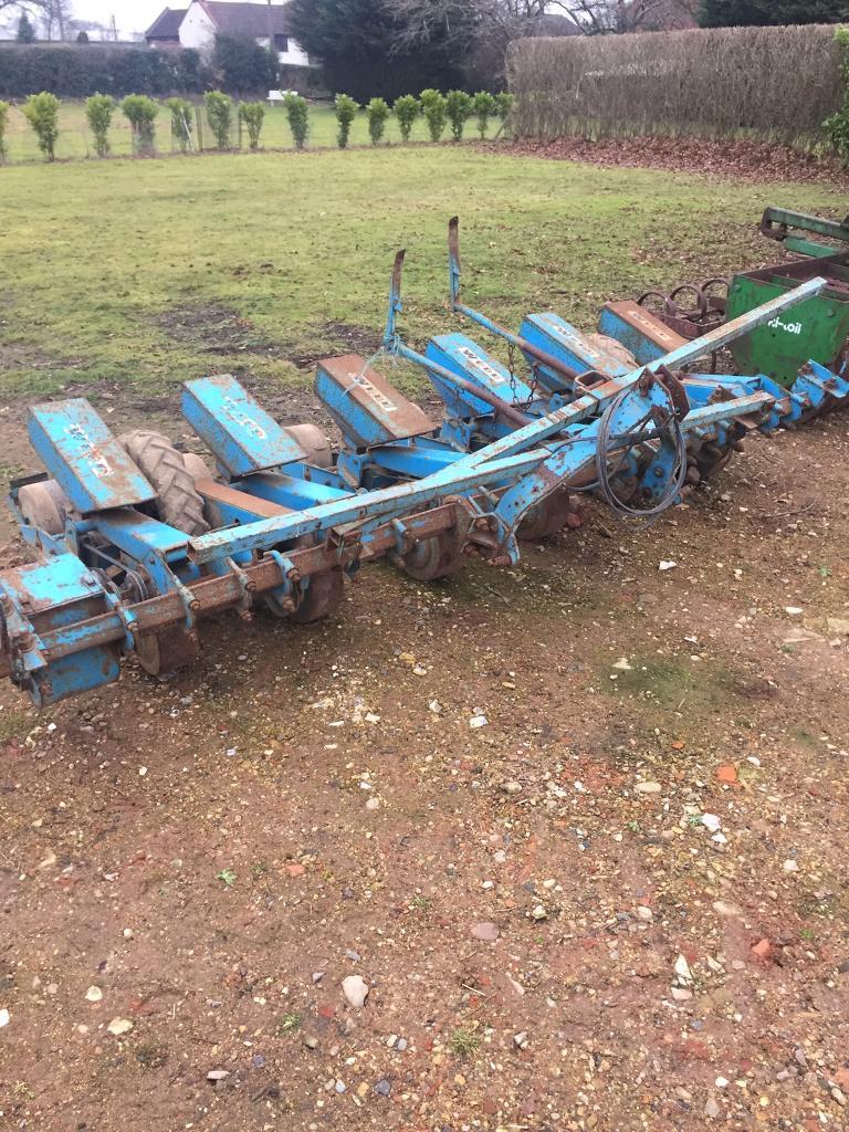 webb 6 row sugar beet drill ideal for stubble turnips in Aylsham