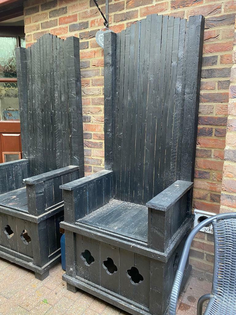 Tall garden chairs like game of thrones hand made in Lowestoft, Suffolk Gumtree