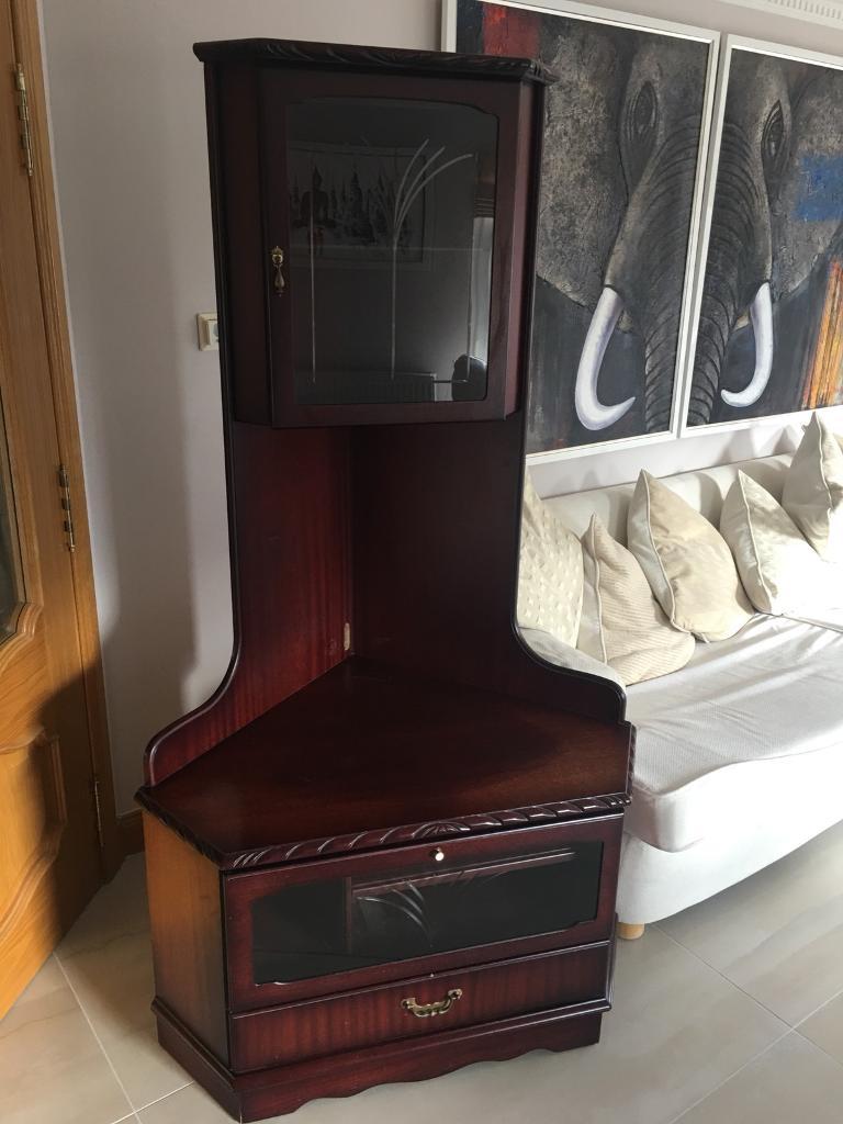 Mahogany tv corner unit in Falkirk Gumtree