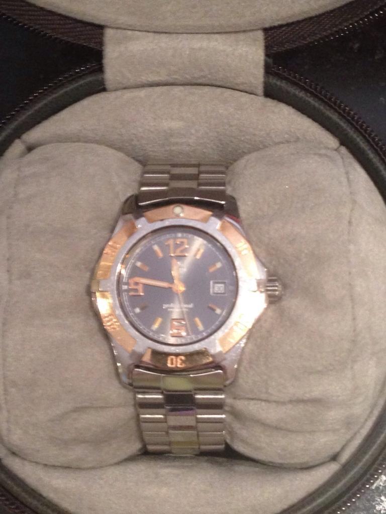 Ladies Tag Heuer Professional watch in stainless steel and 18k rose gold. | in Aberdeen | Gumtree