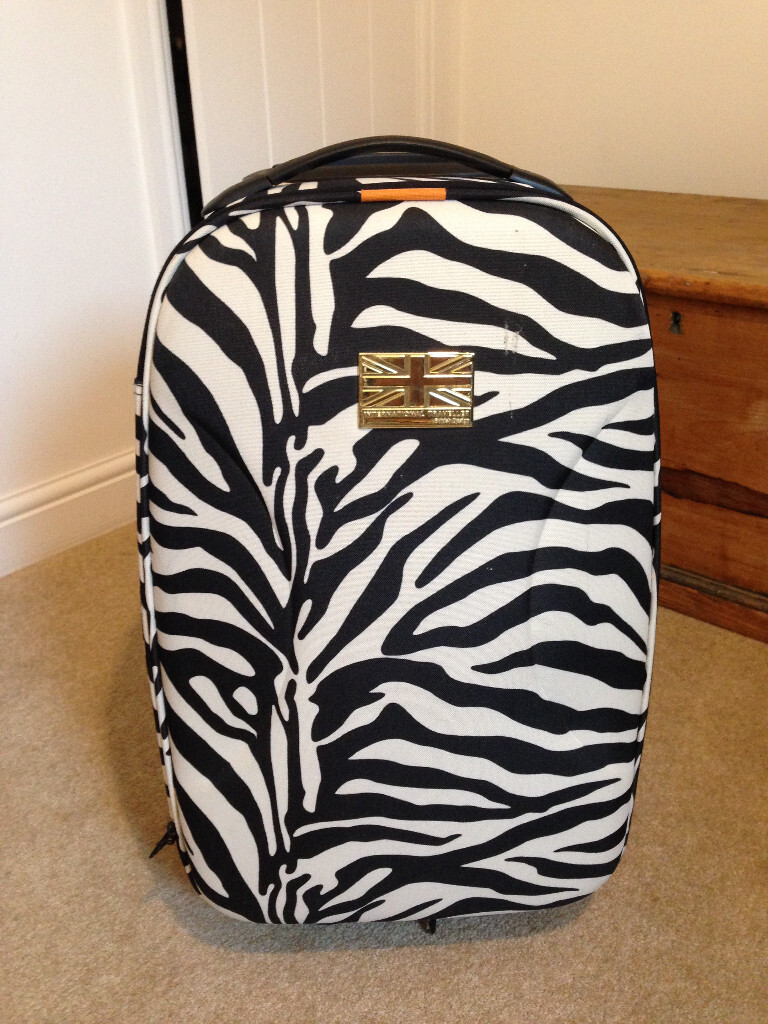 wheeled zebra print semihard suitcase in Bridgwater, Somerset Gumtree