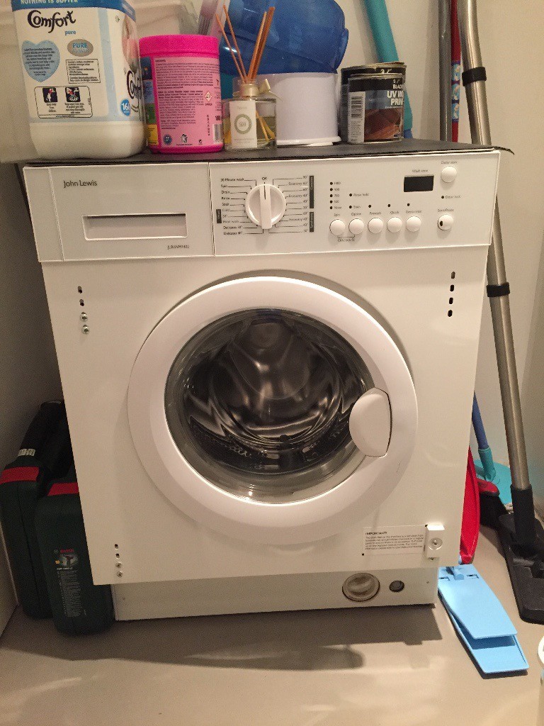 John Lewis Jlbiwm 1403 Integrated Washing Machine, 7kg Load, a + Energy