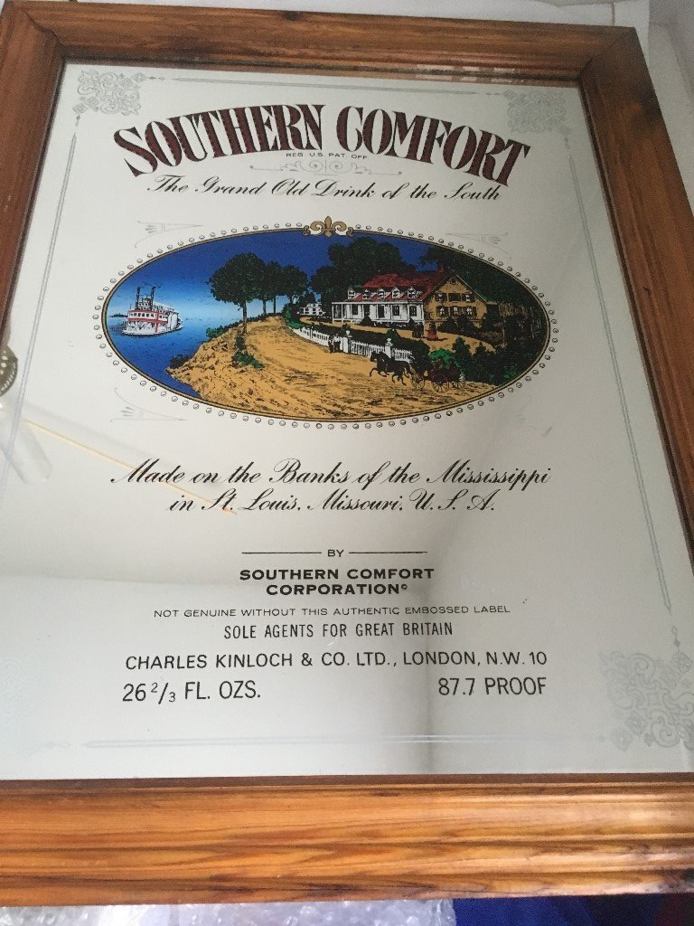 Southern Comfort Bar Mirror 21 Inches X 28 Inches In Uddingston