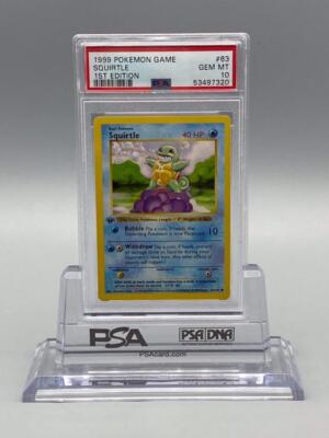 1999 POKEMON 1ST EDITION BASE SET SQUIRTLE #63 SHADOWLESS