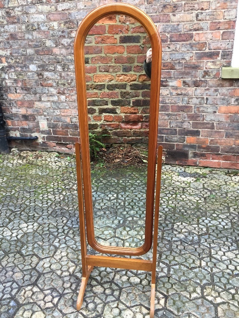 Mirror. Pine, full length, free standing in excellent condition. in