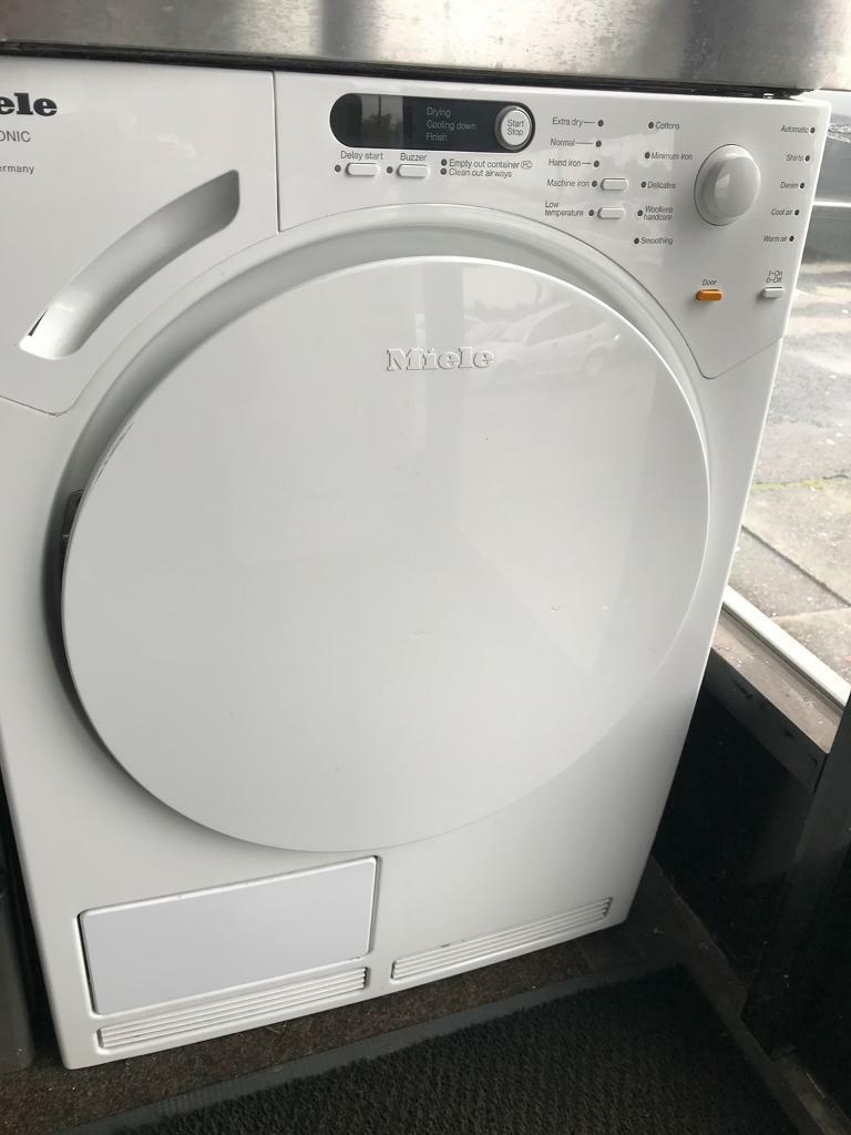 White Miele condenser dryers good condition with guarantee bargain in