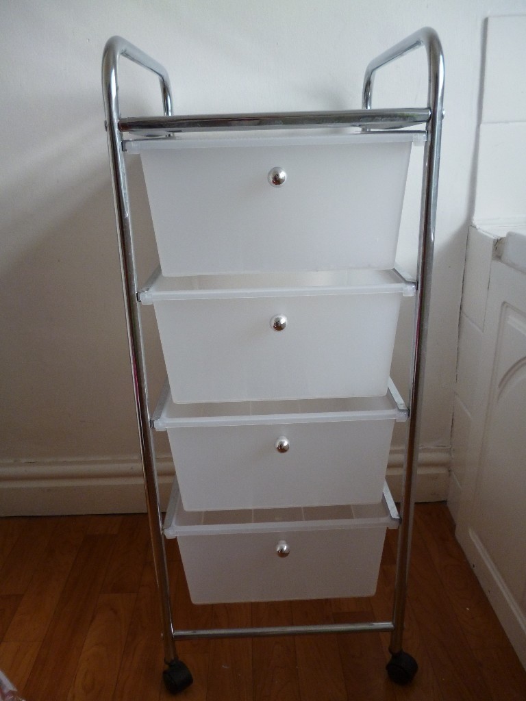 4 Drawer Storage Trolley Bathroom Office Home In Rubery West