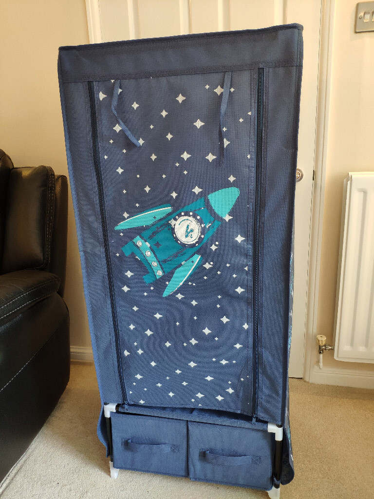 Kids Dress Up Fabric Wardrobe Blue In Solihull West Midlands