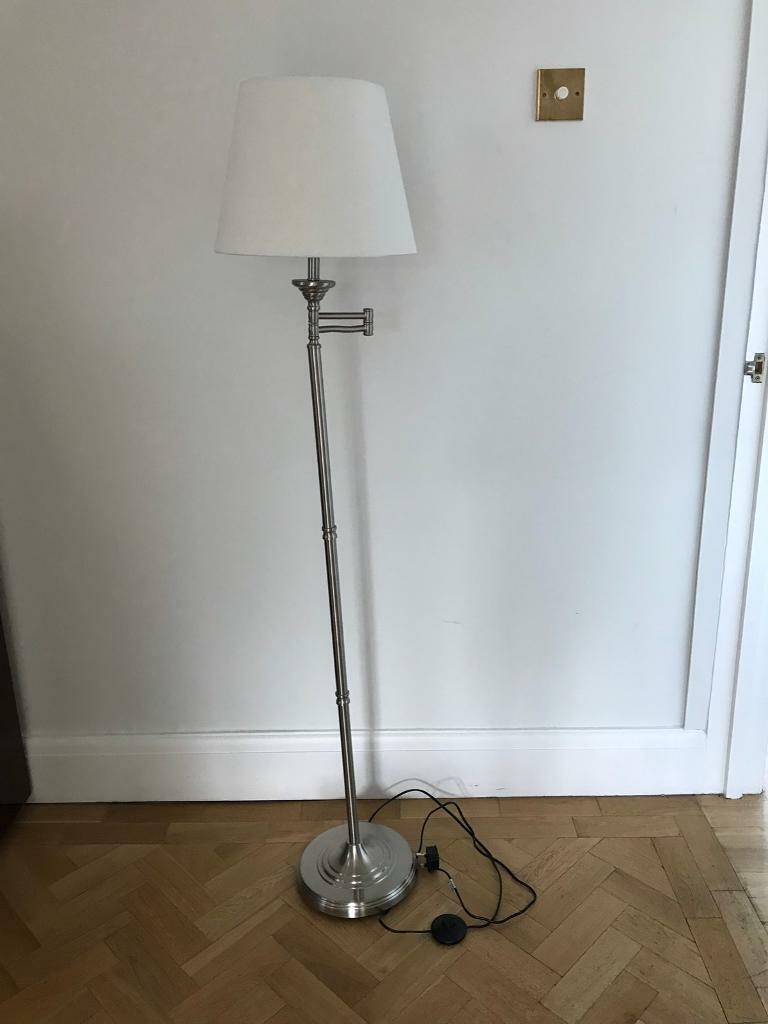 Brushed chrome floor lamp in Cyncoed, Cardiff Gumtree