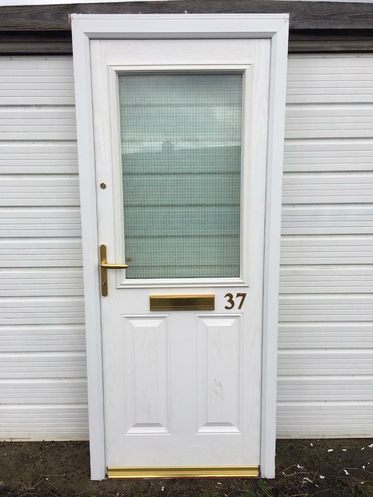Used Upvc White Front Composite Door