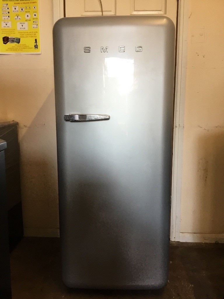 Smeg fridge freezer with ice box grey 3 months warranty free local