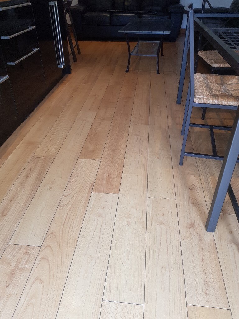 Cherry Oak Finish Laminate Flooring In Victoria Park Manchester