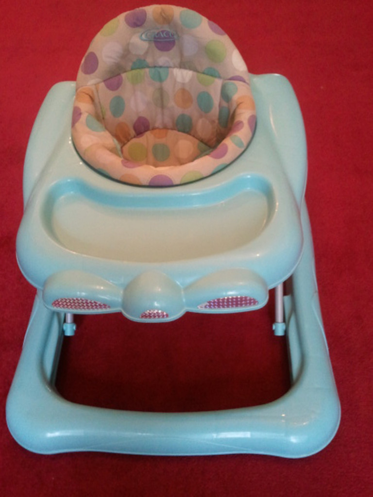 BABY WALKER WITH TRAY, MOTHERCARE, GRACO, ADJUSTABLE SEAT in Chiswick