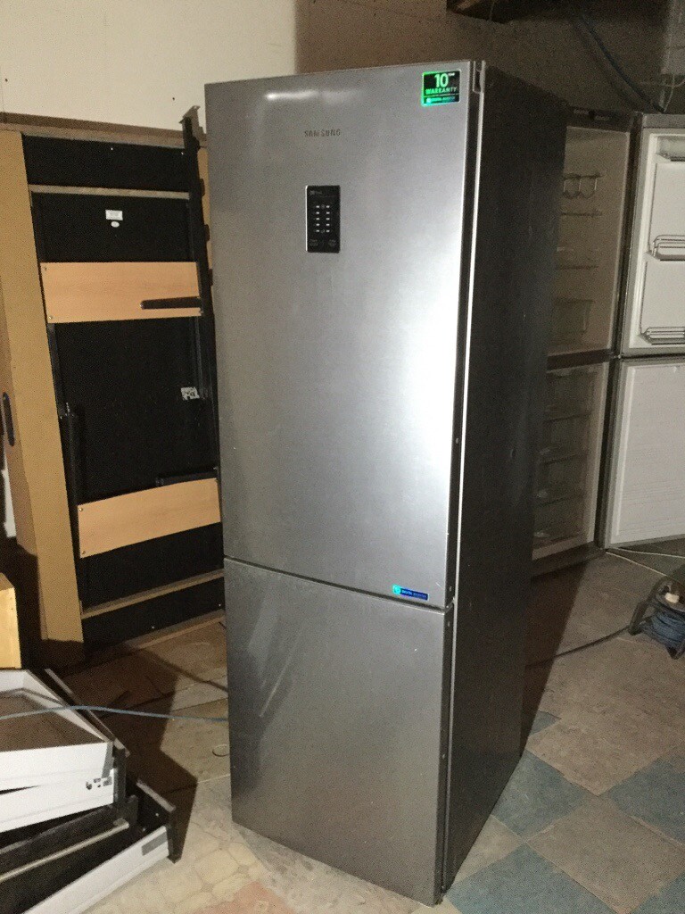 Samsung silver grey fridge freezer in Cardiff City Centre, Cardiff