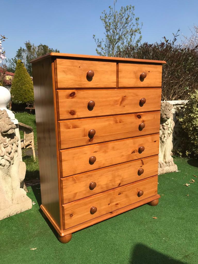 Pine chest of seven drawers in Poole, Dorset Gumtree