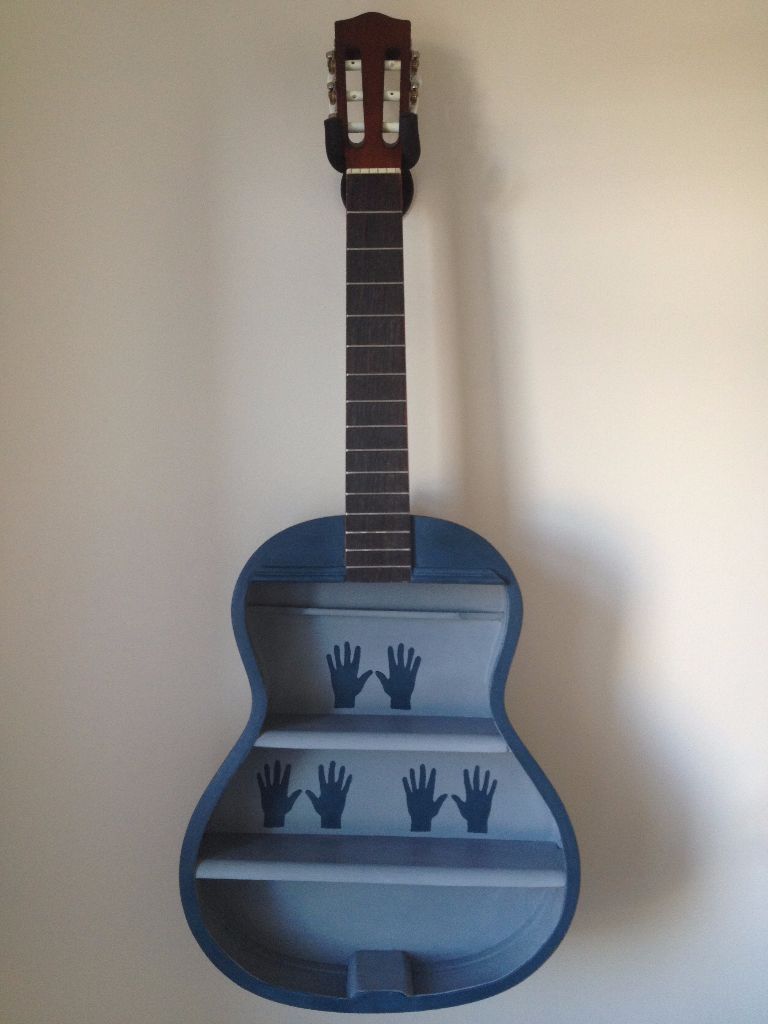 ** Acoustic Guitar Shelf with Free Wall Hanger Christmas Gift ** in