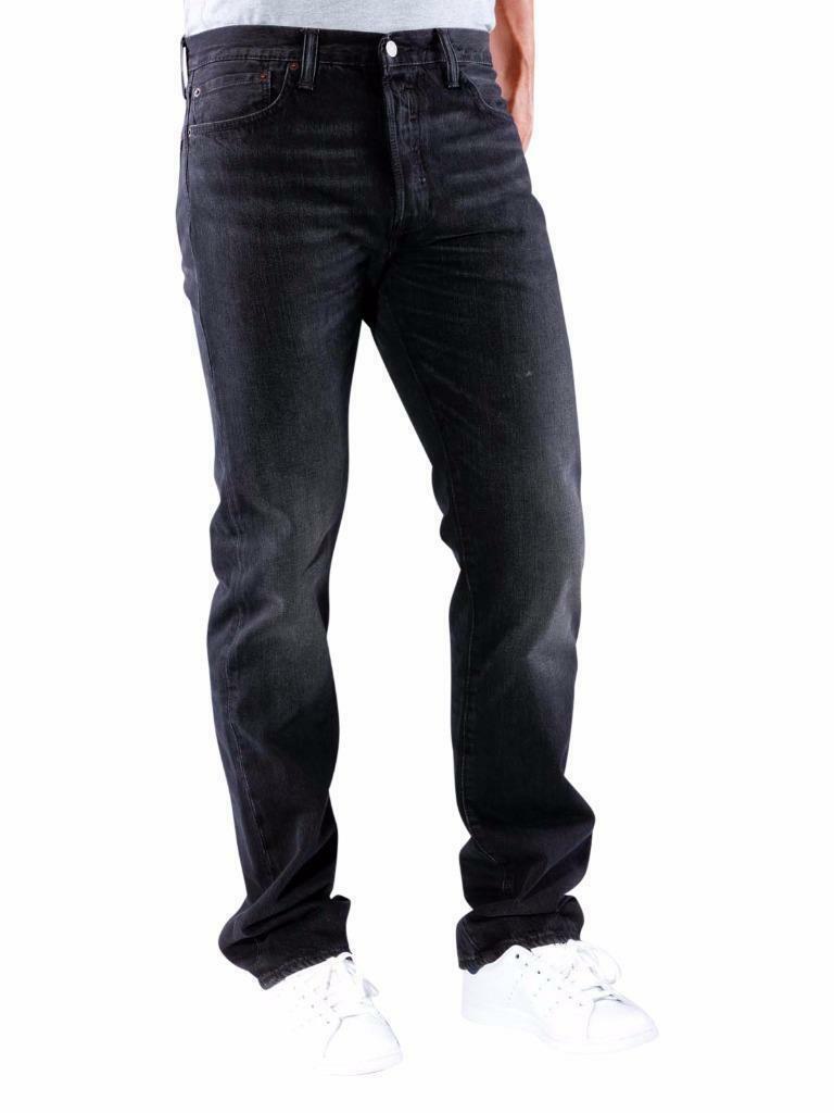 

Новые мужские прямые джинсы с пуговицами Levis Strauss 501 501-2293, Черный, Levi's 501