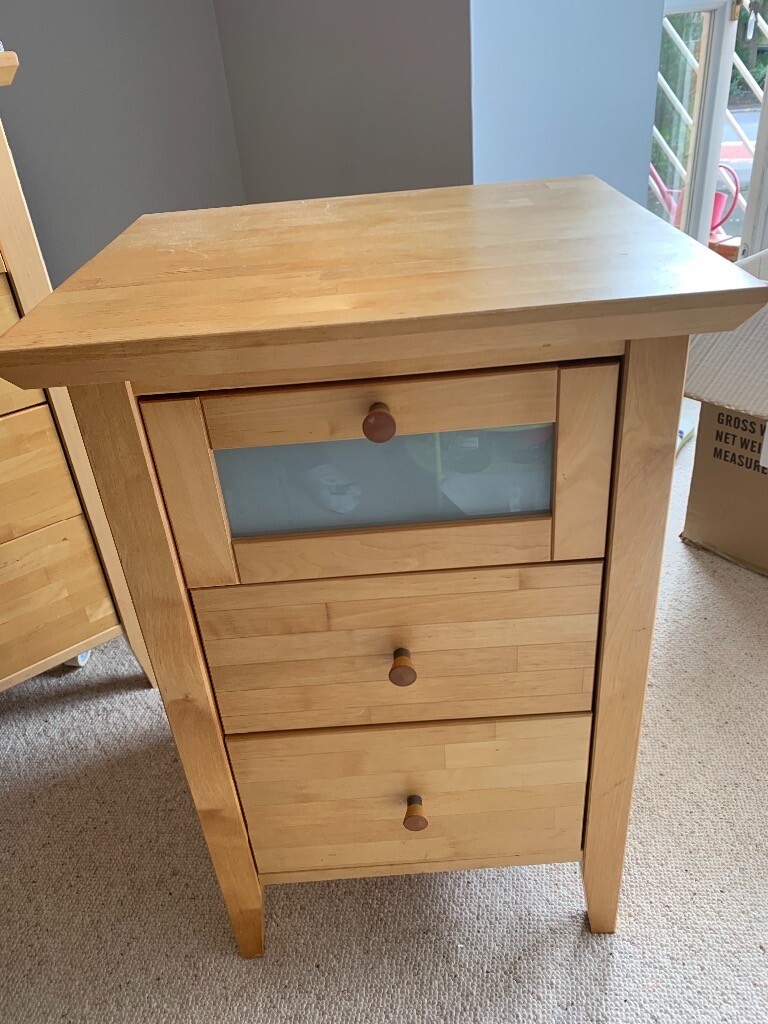 Beech effect John Lewis bedside tables in Kingston, London Gumtree