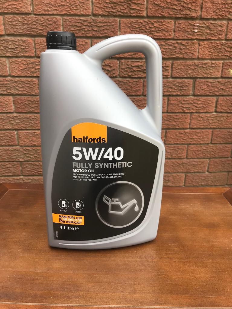 Halfords synthetic motor oil 5W/40 in Taverham, Norfolk Gumtree